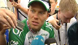 Thor Hushovd. (Foto: NRK) Thor Hushovd. (Foto: NRK)