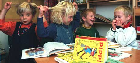 (Illustrasjonsfoto: NTB. Barn i Vikingjordet barnehage, Heggedal, 1997.)