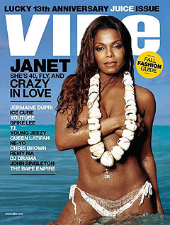 Janet Jackson akter ikke å slutte å posere før hun blir 80 år. Her på forsiden av septembernummeret av Vibe. Foto: AP / Scanpix.