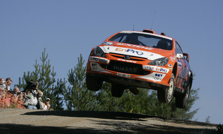 Henning Solberg var høyt oppe både under og etter Rally Finland.