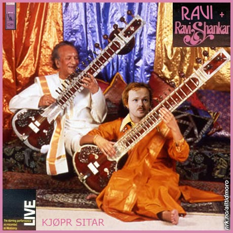 Ravis første plate, sammen med den indiske sitar-virtuosen Ravi Shankar. (Alltid Moro)