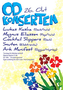 OD-konsertplakat. OD-konsertplakat.