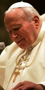 Ein populær mann, pave Johannes Paul II