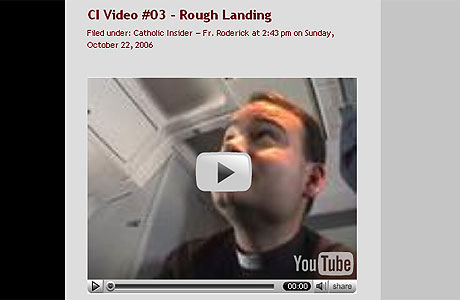 Fader Roderick i videosnutt på Catholic Insider.