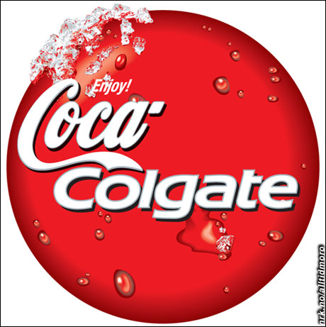 Coca-cola og Colgate fusjonerer. (Innsendt av Mads Erik Husdal)
