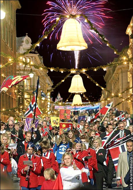 Etter som det nå er mulig å plukke bjørkeløv i desember, er det bestemt å slå sammen 17. mai og julaften. Den nye festdagen blir lagt til nyttårsaften. - Nå blir vi kvitt mange utidige fridager, heter det i en kommentar fra NHO. (Nils Herland) Etter som det nå er mulig å plukke bjørkeløv i desember, er det bestemt å slå sammen 17. mai og julaften. Den nye festdagen blir lagt til nyttårsaften. - Nå blir vi kvitt mange utidige fridager, heter det i en kommentar fra NHO. (Nils Herland)