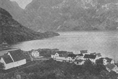 Vangen omlag 1880. Foto fr Aurland bygdebok