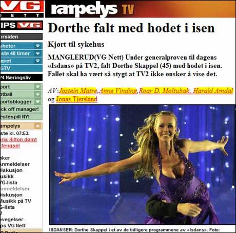 VG vet å prioriterer ressurser til de viktige sakene: FEM journalister skulle kunne dekke saken fra de fleste vinkler. (Innsendt av Svein) VG vet å prioriterer ressurser til de viktige sakene: FEM journalister skulle kunne dekke saken fra de fleste vinkler. (Innsendt av Svein)
