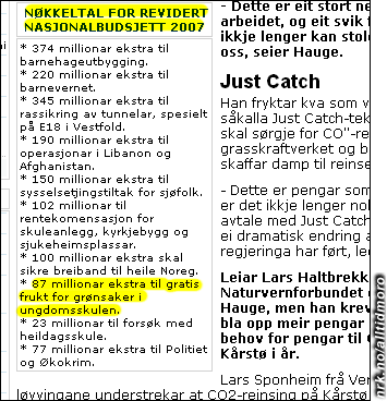 Gratis frukt for grønnsaker? Elevene i ungdomskolen er litt visne, ja... (Innsendt av Tone M. F.) Gratis frukt for grønnsaker? Elevene i ungdomskolen er litt visne, ja... (Innsendt av Tone M. F.)