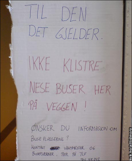 Ønsker du informasjon om buseplassering? (Kilde: ukjent) Ønsker du informasjon om buseplassering? (Kilde: ukjent)