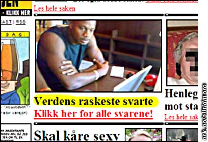 Nå må VG.no slutte med denne rasefokuseringen, han er vel den raskeste blant de hvite også? (Innsendt av både Vidar T. og Thomas T.G.) Nå må VG.no slutte med denne rasefokuseringen, han er vel den raskeste blant de hvite også? (Innsendt av både Vidar T. og Thomas T.G.)