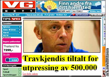 Nå skal vi ikke utelukke at Atle Hamre er en kjeltring, men har han virkelig prøvd seg på utpressing av en halv million nordmenn?? Nå skal vi ikke utelukke at Atle Hamre er en kjeltring, men har han virkelig prøvd seg på utpressing av en halv million nordmenn??
