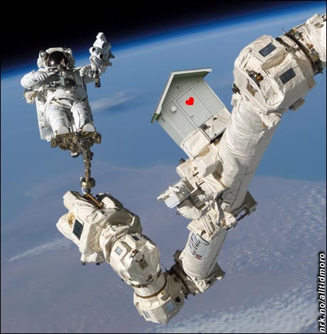 "Utedassens venner" har medlemmer også i NASA. (Innsendt av Rick Ricken) "Utedassens venner" har medlemmer også i NASA. (Innsendt av Rick Ricken)