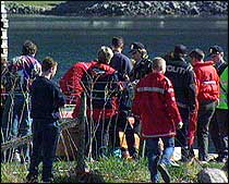 Beheim-Karlsen druknet i Sogndalselva i april 1999 (foto: NRK).