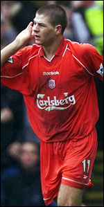 Gerrard var kampens store spiller med to målgivende pasninger før han satte inn vinnermålet.