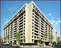 Hovedkontoret til Det internasjonale pengefondet (IMF) i Washington D.C. i USA. (Foto: IMF)