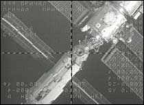 Den internasjonale romstasjonen ISS sett fra en russiske romkapsel. (Arkivfoto: EBU)