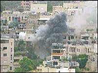 Beit Jala ble kraftig beskutt Beit Jala ble kraftig beskutt