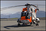 Redningshelikopter i Florø Arkivfoto NRK