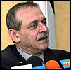 Yasser Abbed Rabbo, palestinernes informasjonsminister, godtar ikke de israelske vilkårene. (Scanpix-foto)