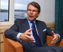 GIR SEG IKKE: Sampo-sjef Bjørn Wahlroos mener at avslaget ikke kommer overraskende.